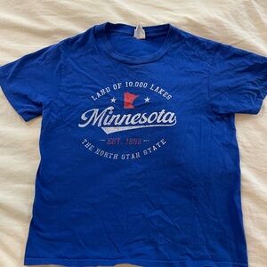Minnesota Blue cropped tee